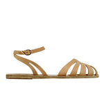 Aella Leather Natural sandals side