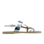 Alethea Leather Silver sandals side