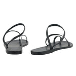 Apli Eleftheria Leather Black sandals back