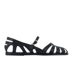 Apollonia Leather Black sandals side