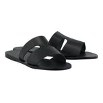 Apteros Leather Black sandals 3-4