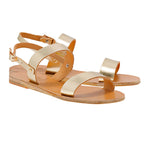 Clio Leather Platinum sandals 3-4