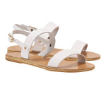 Clio Leather White sandals 3-4
