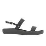 Clio Comfort Leather Black sandals side