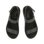Clio Comfort Leather Black sandals top