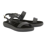 Clio Comfort Leather Black sandals 3-4