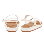 Clio Comfort Leather Off White sandals back