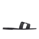 Desmos Leather Black sandals side