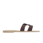 Desmos Leather Chestnut sandals side