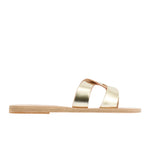 Desmos Leather Platinum sandals side