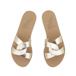 Desmos Leather Platinum sandals top