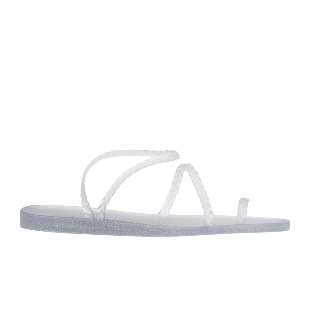 Eleftheria Jelly Clear/Silver Glitter – Ancient Greek Sandals