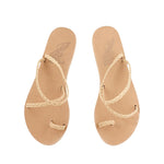 Eleftheria Leather Natural sandals top