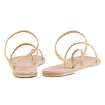 Eleftheria Leather Natural sandals back
