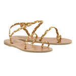 Eleftheria Leather Nat/Platinum sandals 3-4