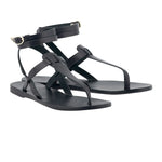 Estia Leather Black sandals 3-4