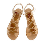 Filosia Leather Natural sandals top