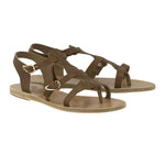 Grace Kelly Leather Cotto sandals 3-4