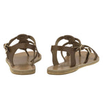 Grace Kelly Leather Cotto sandals back