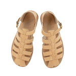 Homer Leather Natural sandals top
