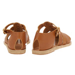 Homeria Leather Cotto sandals back