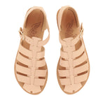 Homeria Leather Natural sandals top