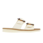 Iaso Leather Off White/Tortoiseshell sandals side
