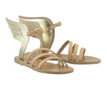 Ikaria Leather Natural/Platinum sandals 3-4