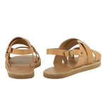 Miltos Leather Natural sandals back