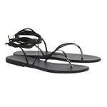 Celia Leather Black sandals 3-4