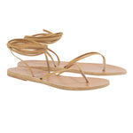 Celia Leather Natural sandals 3-4