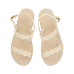 Afros Leather Off White sandals top