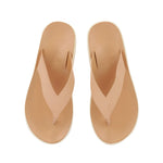 Charys Comfort Leather Natural sandals top