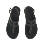 Dryad Leather Black sandals top