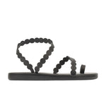 Aura Leather Black sandals side