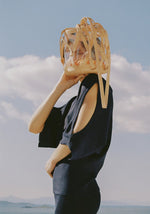 Trellis Bucket Medium Natural