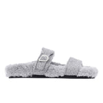 Latria Felt/Sheepskin Grey sandals side