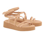 Aristea Leather Natural sandals 3-4