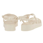 Aristea Leather Off White sandals back