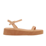 Irida Leather Natural flatform sandals side