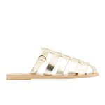 Cosmia Leather Platinum sandals side