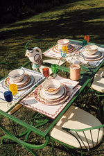 Set Of 2 Placemats Ecru/Blue