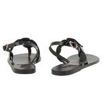 Ilios Mirror Black sandals back