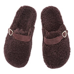 Vasilitsa Shearling Brown sandals top