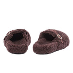 Vasilitsa Shearling Brown sandals back
