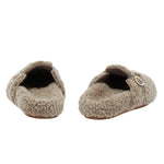 Vasilitsa Shearling Camel sandals 3-4