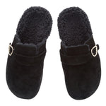 Vasilitsa Suede All Black sandals top