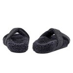 Anilio Felt Black sandals back