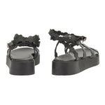 Aspis Leather Black sandals back