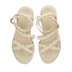 Aspis Leather Off White sandals top